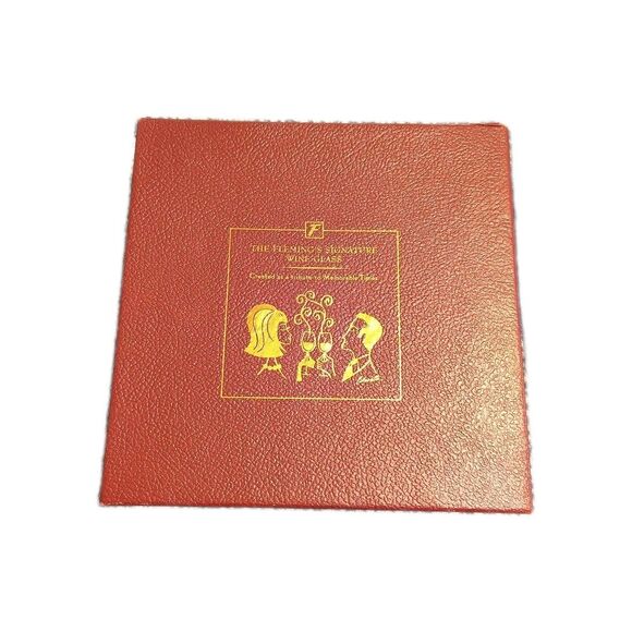 Vintage Flemings Signature Wine Glasses (set of 2) new in box - Picture 1 of 5